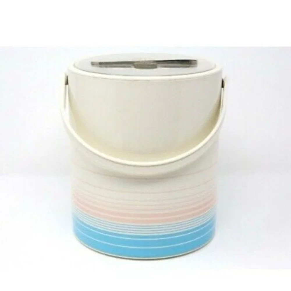 Vintage 1970s Thermo-Serv Ice Bucket with Lid & Handle-LIKE NEW